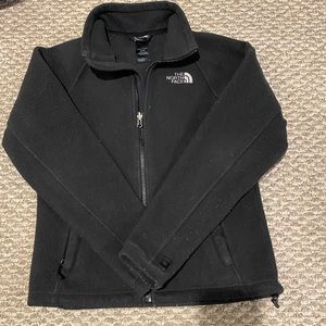 Womens Black North Face fleece jacket